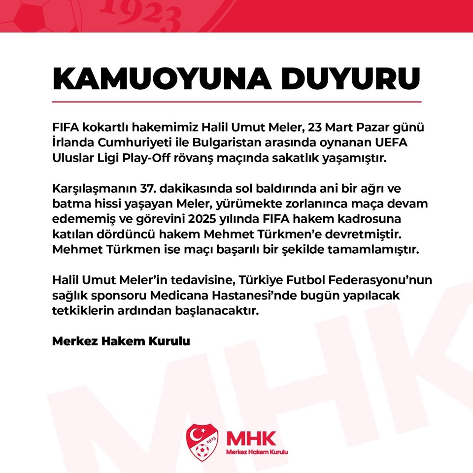 MHK'dan Halil Umut Meler açıklaması - 1